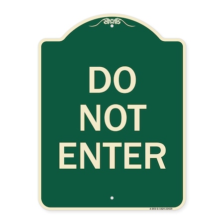 Signmission Parking Lot Do Not Enter Heavy-Gauge Aluminum Architectural Sign, 24" x 18", G-1824-23429 A-DES-G-1824-23429